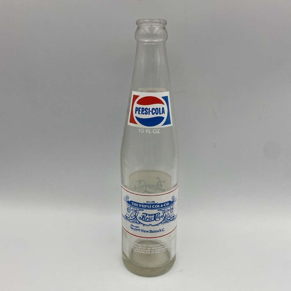 Vintage‎ Pepsi 1970s Empty New Bern NC Commemorative Bottle Rare Collectible